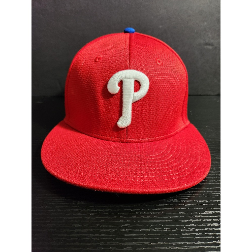 OC Sports Philadelphia Phillies MLB Baseball Cap Red Flat Brim OSFM Hat